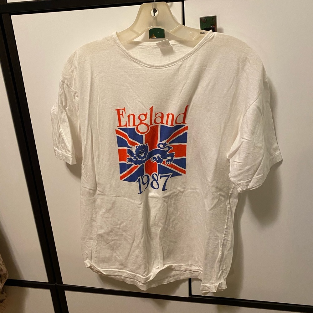 Vintage England 🏴 Flag Tee from 1987